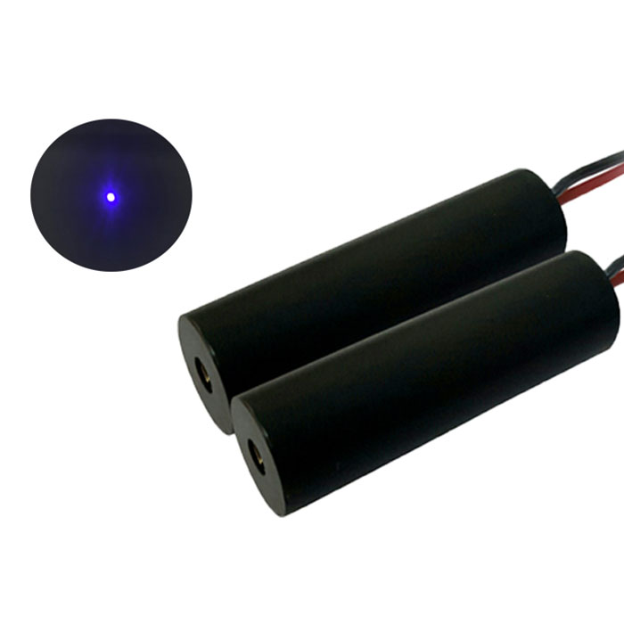 Azul Violet Diode Laser 405nm 500mW Módulo láser Dot Focus Adjustable Φ20*60mm - Haga click en la imagen para cerrar